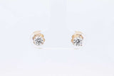 0.50ctw Lab Grown Diamond Stud Earrings In 14k Yellow Gold 0.6 Grams Eb0225lorsa