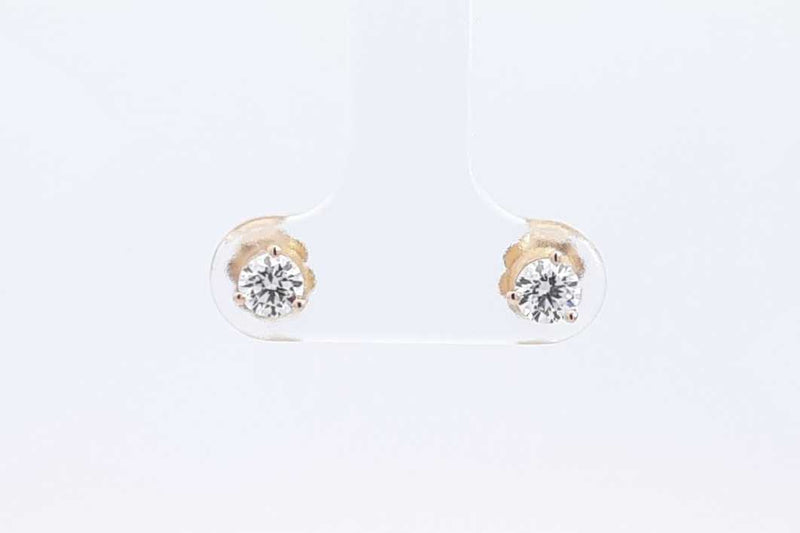 0.50ctw Lab Grown Diamond Stud Earrings In 14k Yellow Gold 0.6 Grams Eb0225lorsa