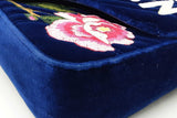 Gucci Blue Velvet Gg Marmont "Modern" Shoulder Bag Eb0926rxzde