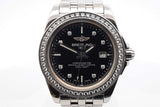 Breitling Galactic Quartz 31mm Stainless Watch With Diamond Bezel Eb0924lrxzdu