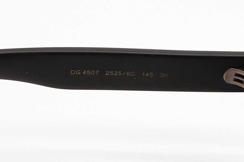 Dolce & Gabbana 4507 Matte Black Pilot Sunglasses With Mirror Lenses Eb1225rxde