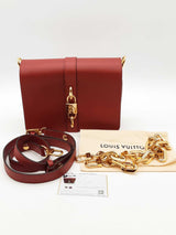 Louis Vuitton Red Leather Rende-vous Shoulder Bag Eb0426lcxzde