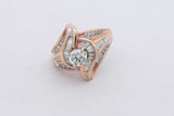 0.94cttw Diamond Ring In 14k Yellow Gold 4.8 Grams Size 5 Eb0726rxzsa