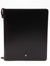 Mont Blanc Meisterstuck Black Leather Zippered Organizer Eb0726lxzsa