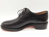 Christian Louboutin City Bro Flat Black Leather Shoes Size Eu 39.5 Do0425lxzde