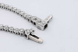 1.8cttw Diamond Tennis Bracelet In 14k White Gold 7.8 Grams 7 Inch Eb0626pxzsa