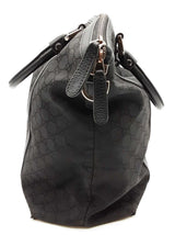 Gucci 339551 Gg Black Canvas Dome Satchel Shoulder Bag Do1225rxde