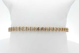 1.47cttw Diamond Tennis Bracelet In 10k Yellow Gold 7.1 Grams 7 Inch Eb0926plxsa