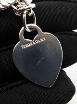 Tiffany & Co. Heart Tag Toggle Bracelet In Sterling Silver 35.8 Grams 8 Inch Fw0726lxzdu