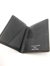 Louis Vuitton Black Ostrich Leather Pocket Organizer Eb0526rxzsa