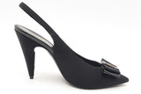 Saint Laurent Anais Bow Slingback Pumps Size 36.5 Eb1224oxzsa