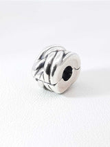 Pandora Braided Clip Charm In Sterling Silver Silver 2.7 Grams Fw0926rdu