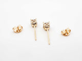 0.46 Cttw Diamond & 14k Yellow Gold Hidden Halo Stud Earrings 0.9g Fw0726lrrdu