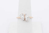 1.62cttw Lab Grown Pear Shaped Diamond Ring 14k Yellow Gold 2.7g Sz 7 Eb826crxsa