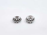 0.72 Cttw Diamond & 14k White Gold Snowflake Earring Jackets 3 Grams Fw0326ozxdu