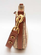 Celine Ava Triomphe Canvas And Calfskin Shoulder Bag Sd1025izxde