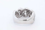 1.41cttw Diamond Ring In 10k White Gold 15.5 Grams Size 8.5 Eb0826cxzde
