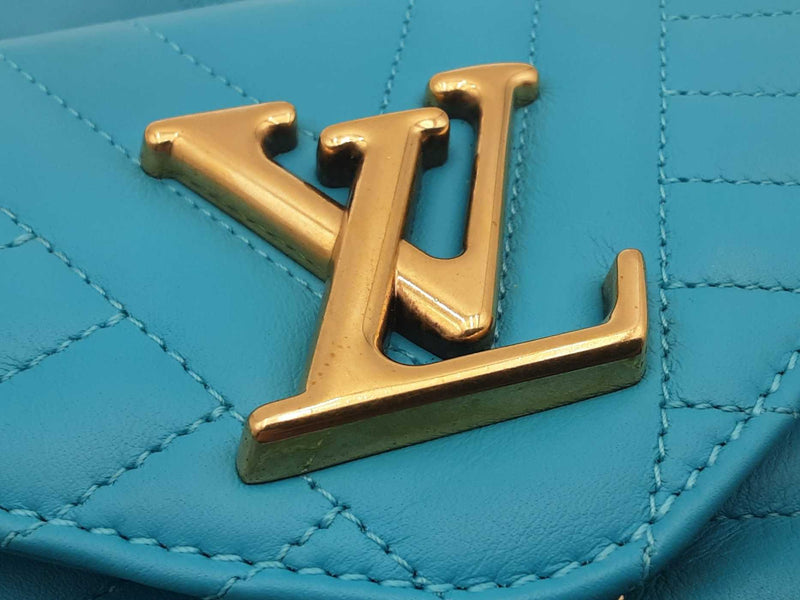 Louis Vuitton Malibu Green Calfskin Nu Wave Chain Shoulder Bag Sd0325exzsa