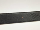 Yves Saint Laurent Ysl Cassandre Black Croc Embossed Leather Belt 80 Do0125loxde