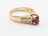 Ruby 14k Yellow Gold 3.8g Ring Size 7 Do1125oxzde