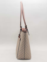 Michael Kors Medium Logo Pocket Tote Beige Aa0925orsa