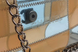 Chanel Pvc Beige & Blue Patchwork Flap Bag Eb0626cxzsa