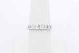 0.9cttw Lab Grown Emerald Cut Diamond Ring 14k White Gold Size 6.75 Eb0826prxsa