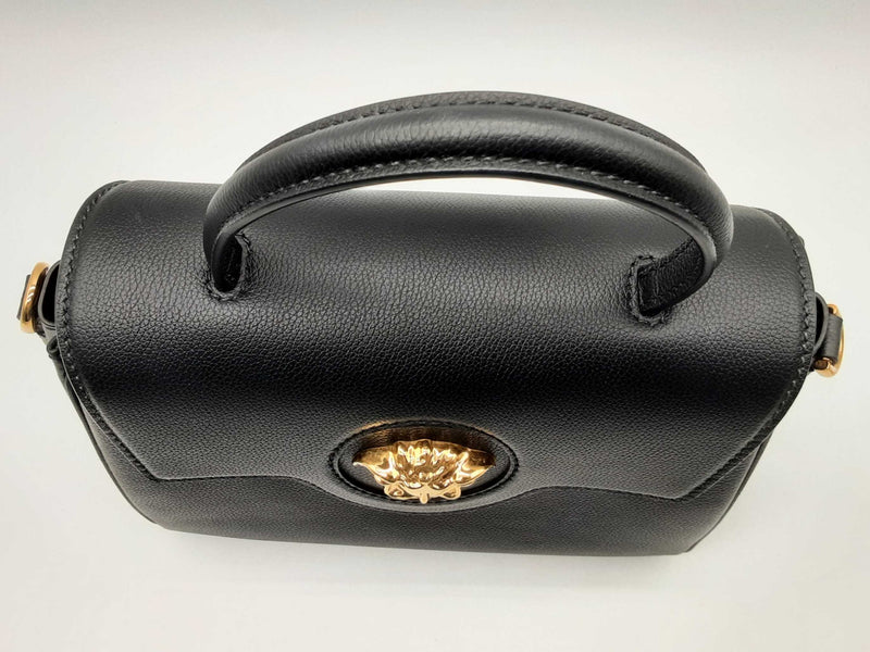 Versace La Medusa Black Leather Shoulder Bag Do0824crxde