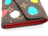 Louis Vuitton X Yayoi Kusama Monogram Multicolor Sarah Wallet Do0626rxzde