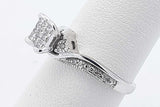 0.54cttw Diamond Ring In 10k White Gold 2.3 Grams Size 6 Eb0726lpxsa