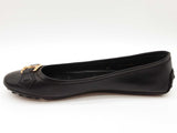 Louis Vuitton Black Leather Flats Size Eu 39 Do0925oxzde