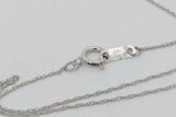 10k White Gold Diamond Pendant Necklace 3 Grams 18 Inch Eb0926lcxsa