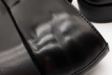 Prada Black Leather Loafers Size 41.5 Eb0626loxde