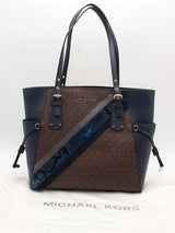 Michael Kors Canvas Signature Tote Brown Aa0526orsa