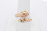 18k Yellow Gold Dragon Wrap Ring 3.6 Grams Size 8.5 Eb0826wcrsa