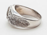 0.10 Cttw Natural Diamonds 10k White Gold 8.0g Ring 9.5 Do0626wprde