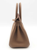 Hermes Birkin 25 Etoupe Togo Leather Eb0126exxzsa