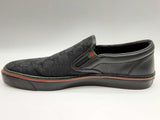 Gucci 212225 Black Monogram Gg Canvas Slip On Shoes Size Uk 9.5 Mens Do1024ixde