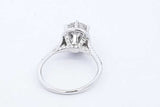18k White Gold Diamond Ring 1.0ctw Center Diamond 3.4 Grams Size 5 Eb0526oorxde
