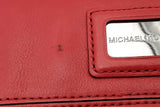 Michael Kors Brookville Red Leather Wallet Eb0326lxsa