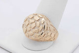 10k Yellow Gold Nugget Ring 3 Grams Size 10 Eb0726lwrsa