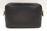 Prada Vitello Daino Black Leather Double Zip Camera Crossbody Bag Eb1026sxzsa