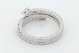 0.54cttw Diamond Wrap Ring In 14k White Gold 4.1 Grams Size 6.5 Eb1026oixsa