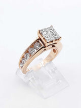 1.66 Cttw Diamond & 14k Yellow Gold Engagement Ring 7.4 Grams Size 6 Fwlzxzdu