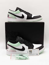 Nike Air Jordan 1 Se Low Top Sneakers - Black, White,  Pastel Tie Dye Size 12.5 Fw0426wrdu