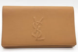 Yves Saint Laurent Belle De Jour Beige Leather Clutch Eb0326wxzde