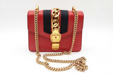 Gucci Sylvie Red Leather Shoulder Bag Eb0826oxzde