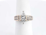 0.73 Cttw Diamond & 14k Yellow Gold Engagement Ring 5 Gram Size 5.75 Fw0426wrxdu