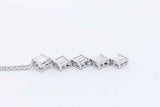 0.96ctw Lab Grown Diamond Pendant Necklace Sterling Silver 3.7g 19 In Eb0325epsa