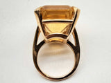 10k Yellow Gold 22.56g Synthetic Citrine Ring Size 8.5 Do1224erxde